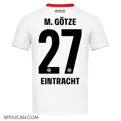 Muški Nogometni Dres Eintracht Frankfurt Mario Gotze #27 Gostujuci 2025-26 Kratak Rukav